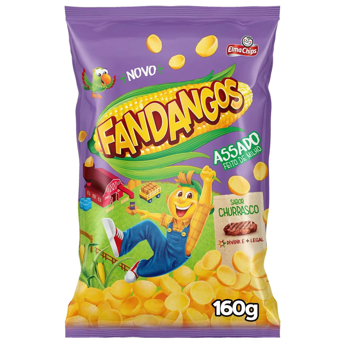 SALG CHIPS FANDANGOS CHURRASCO 160G               